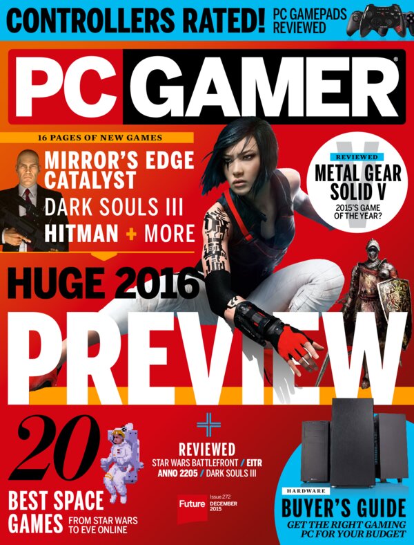 12. PC Gamer USA   December 2015 cover
